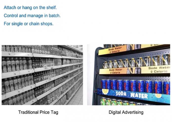 LCDを広告する棚のスーパーマーケットの16mm厚いStrechedデジタルの表記