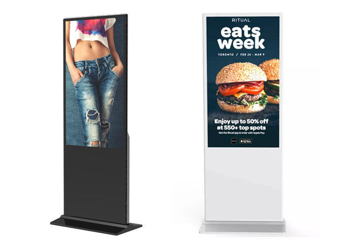 55 Inch LCD touch screen floor standing koisk